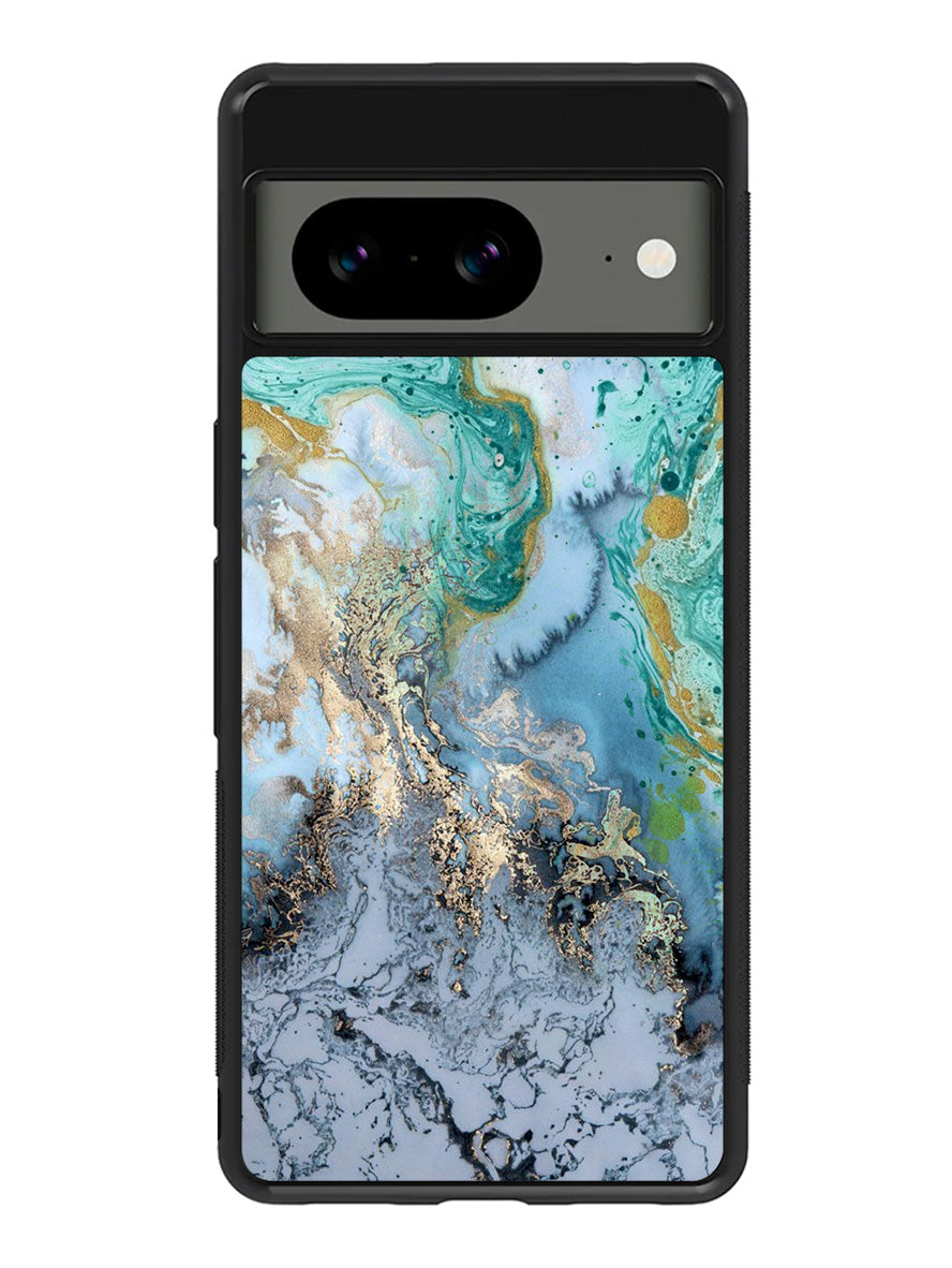 Marble Blue Google Pixel 8 Case