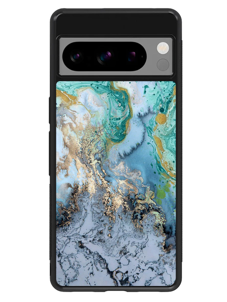 Marble Blue Google Pixel 8 Pro Case