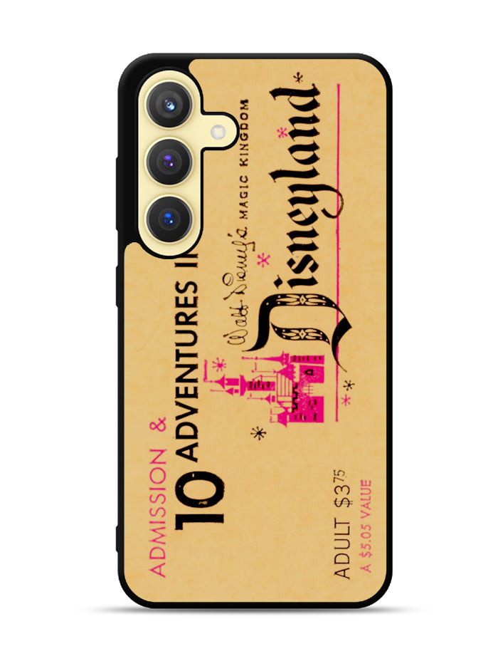 Vintage Disneyland Ticket Samsung Galaxy S24 Plus 5G , Samsung Galaxy S24+ 5G Case