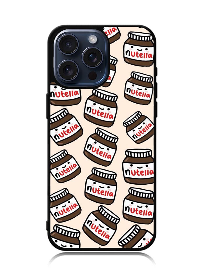 Nutella Pattern iPhone 15 Pro Max Case BLN7664