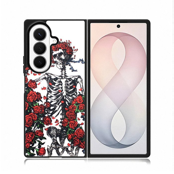 Grateful Dead Bones And Roses Samsung Galaxy Z Fold 8 Ultra Case DC0720