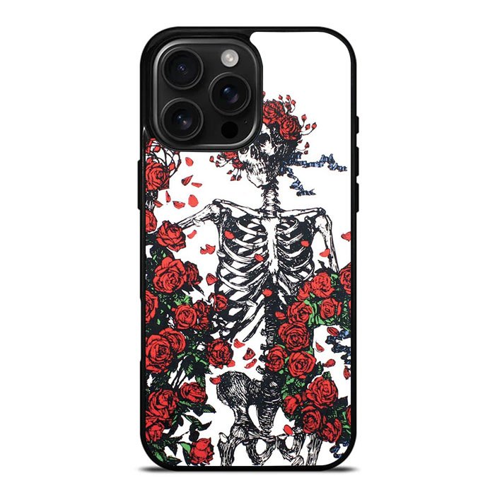 Grateful Dead Bones And Roses iPhone 16 Pro Max Case DC0720