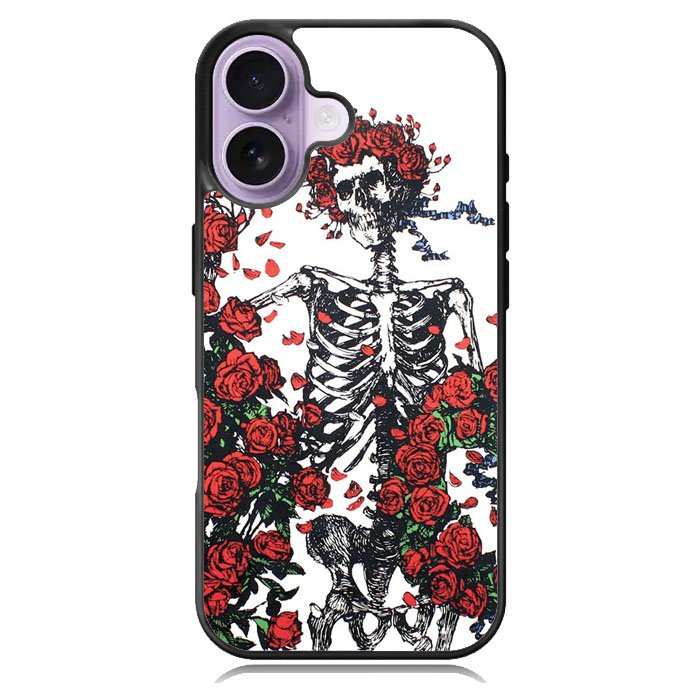 Grateful Dead Bones And Roses iPhone 16 Case DC0720