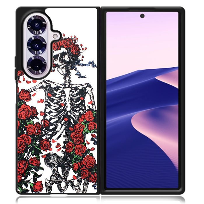 Grateful Dead Bones And Roses Samsung Galaxy Z Fold 7 Case DC0720