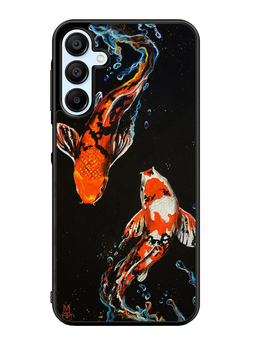 Koi Fish Watercolor Painting Samsung Galaxy A25 5G Case