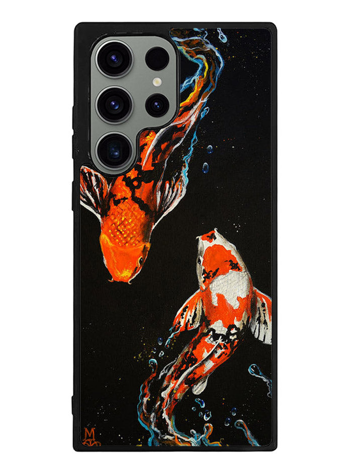 Koi Fish Watercolor Painting Samsung Galaxy S23 Ultra 5G Case