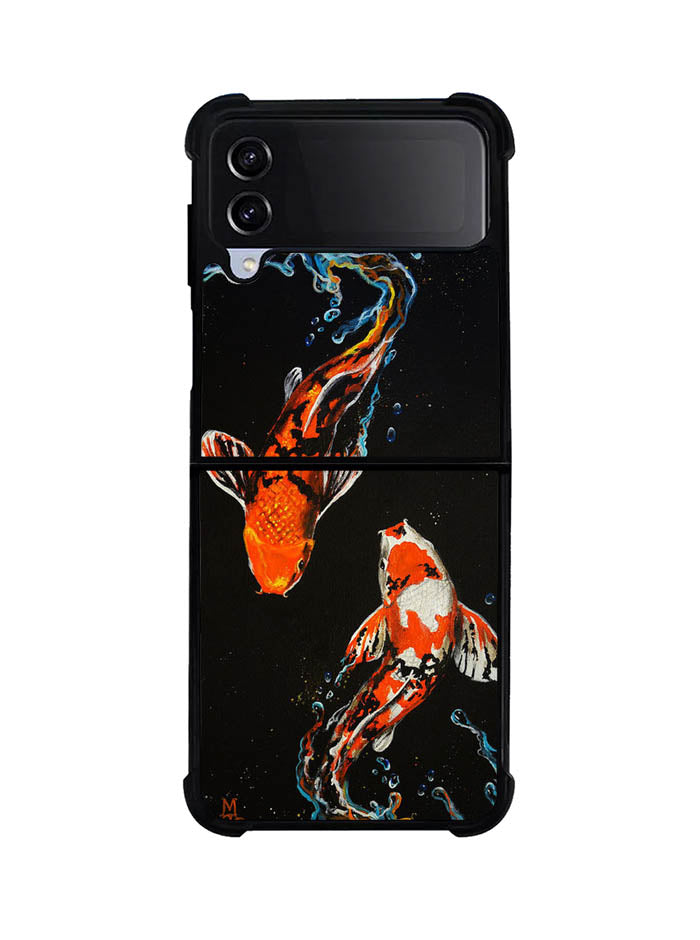 Koi Fish Watercolor Painting Samsung Galaxy Z Flip 4 5G 2022 Case