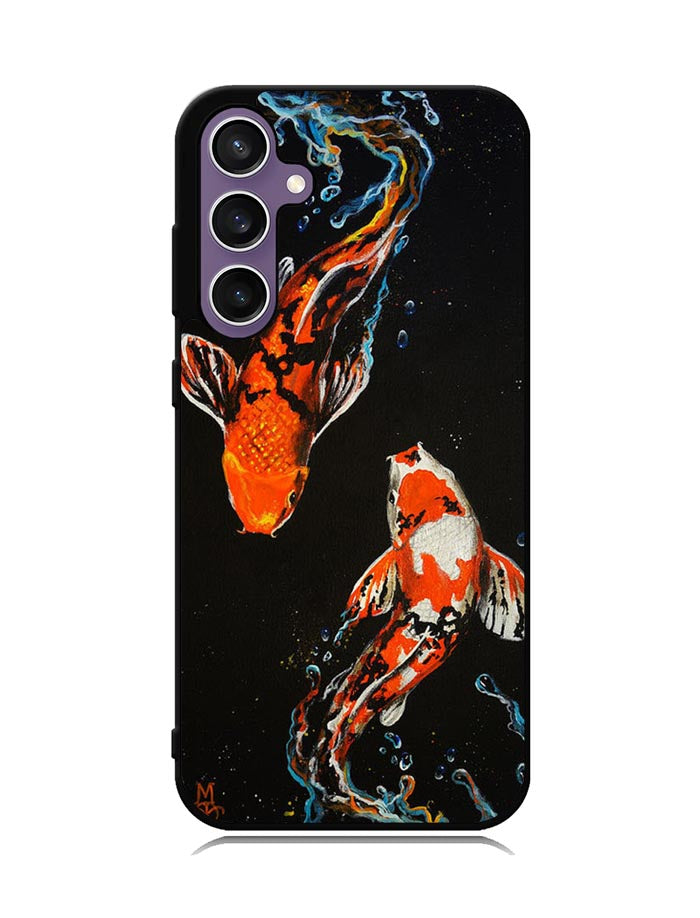 Koi Fish Watercolor Painting Samsung Galaxy S23 FE 5G Case