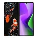 Koi Fish Watercolor Painting Samsung Galaxy Z Fold 6 Case