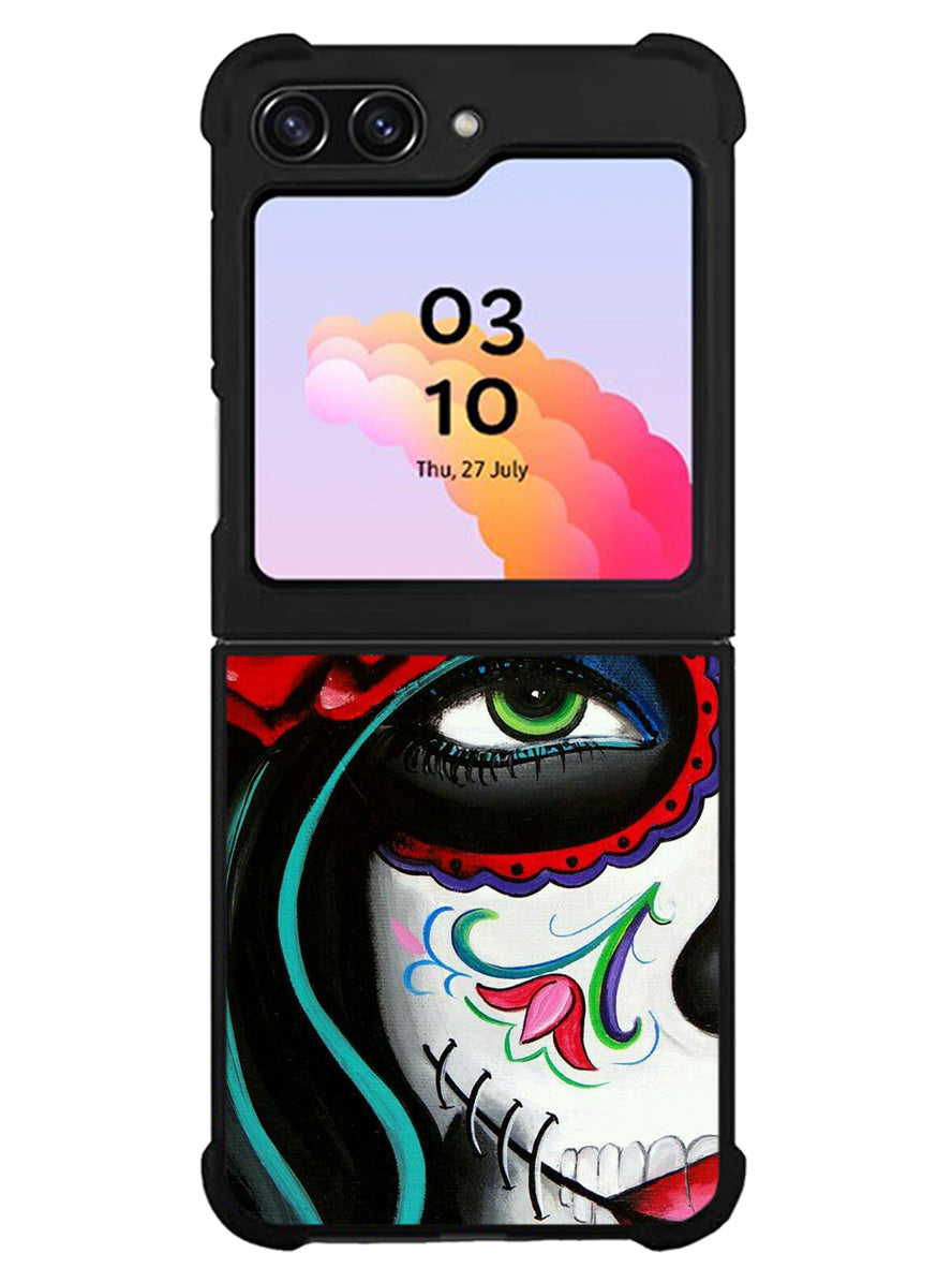 Sugar Skull Acrylic Paintin Samsung Galaxy Z Flip 5 5G 2023 Case