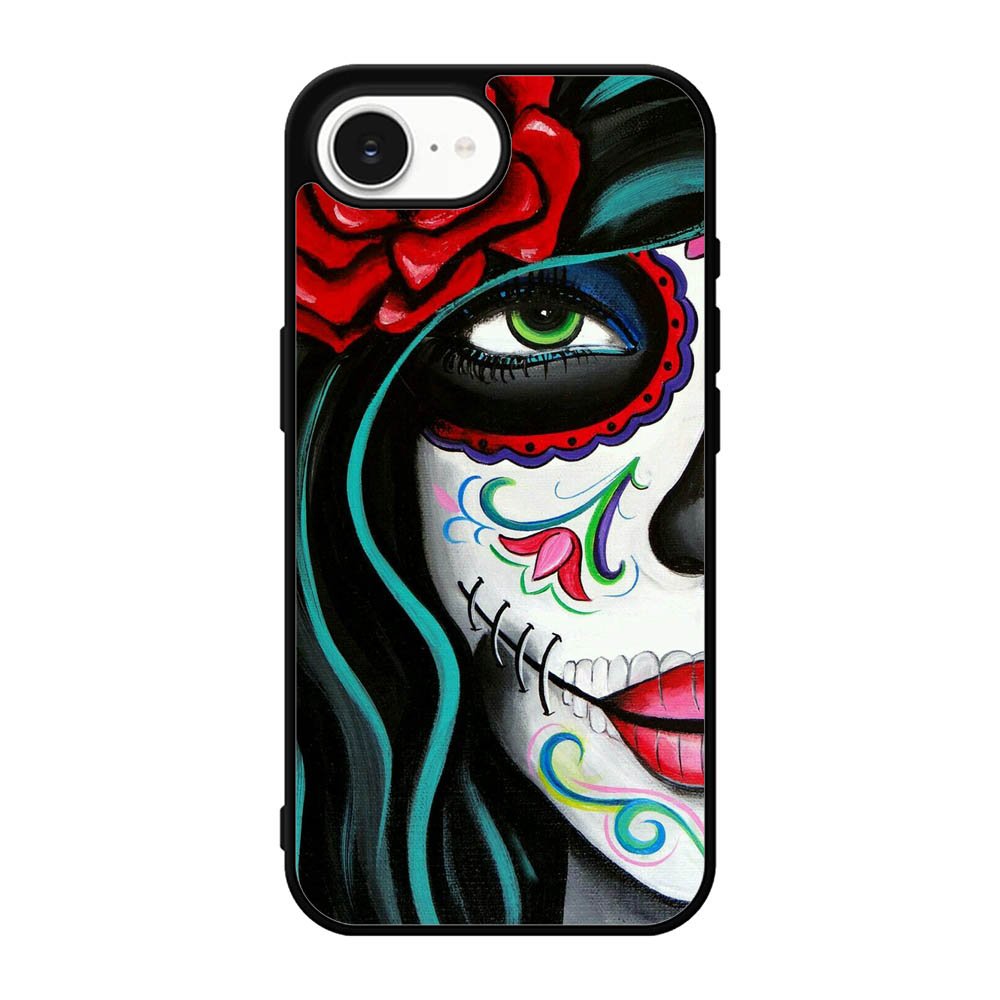 Sugar Skull Acrylic Paintin iPhone 17e Case