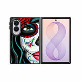 Sugar Skull Acrylic Paintin Samsung Galaxy Z Fold 8 Case