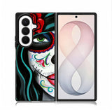 Sugar Skull Acrylic Paintin Samsung Galaxy Z Fold 8 Ultra Case