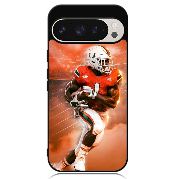 University Of Miami Footbal Google Pixel 9 | Google Pixel 9 Pro Case DC1929