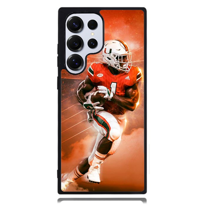 University Of Miami Footbal Samsung Galaxy S25 Ultra Case DC1929