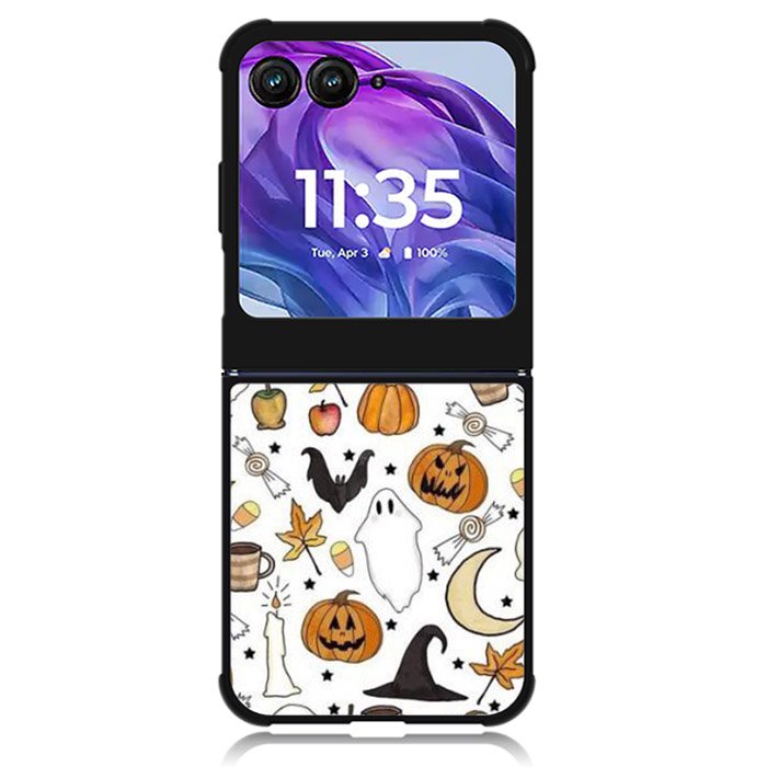 Halloween Pattern Motorola Moto Razr Plus 2024 , Moto Razr+ 2024 Case