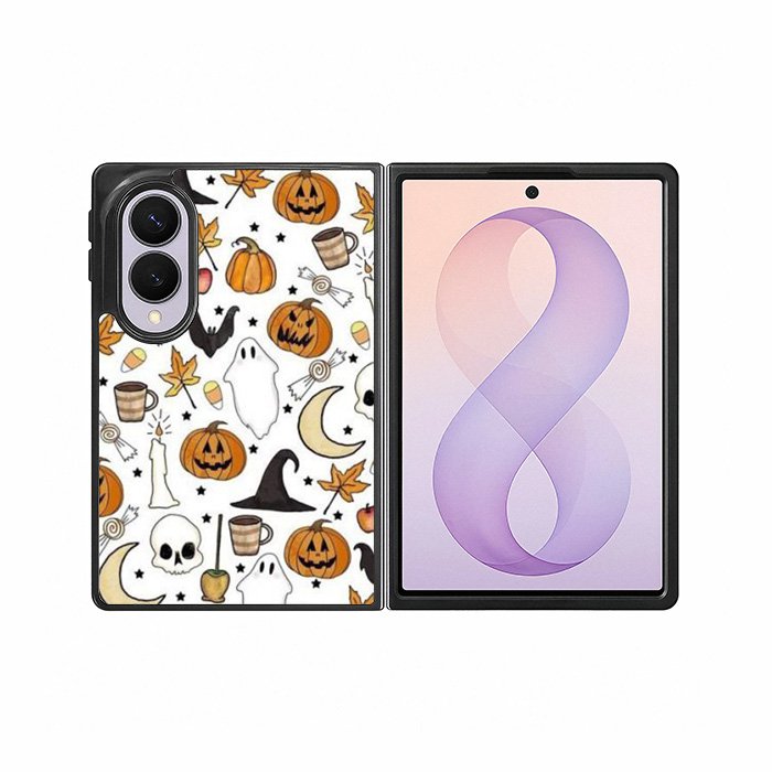 Halloween Pattern Samsung Galaxy Z Fold 8 Case