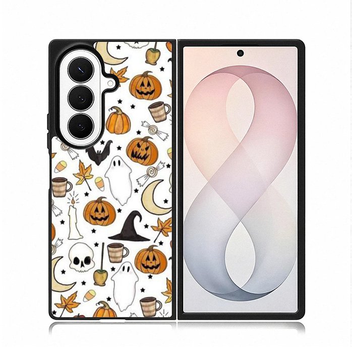 Halloween Pattern Samsung Galaxy Z Fold 8 Ultra Case