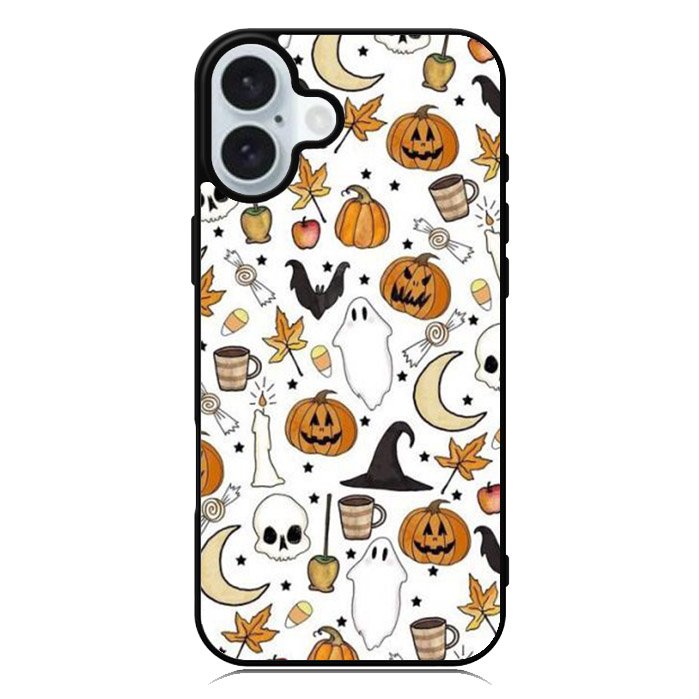 Halloween Pattern iPhone 16 Case