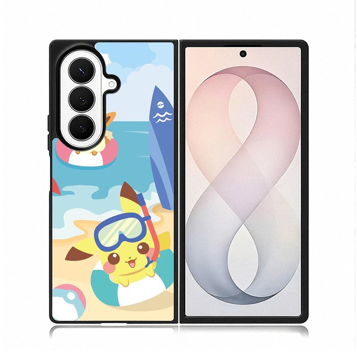 Pikachu Eevee Pokemon Samsung Galaxy Z Fold 8 Ultra Case