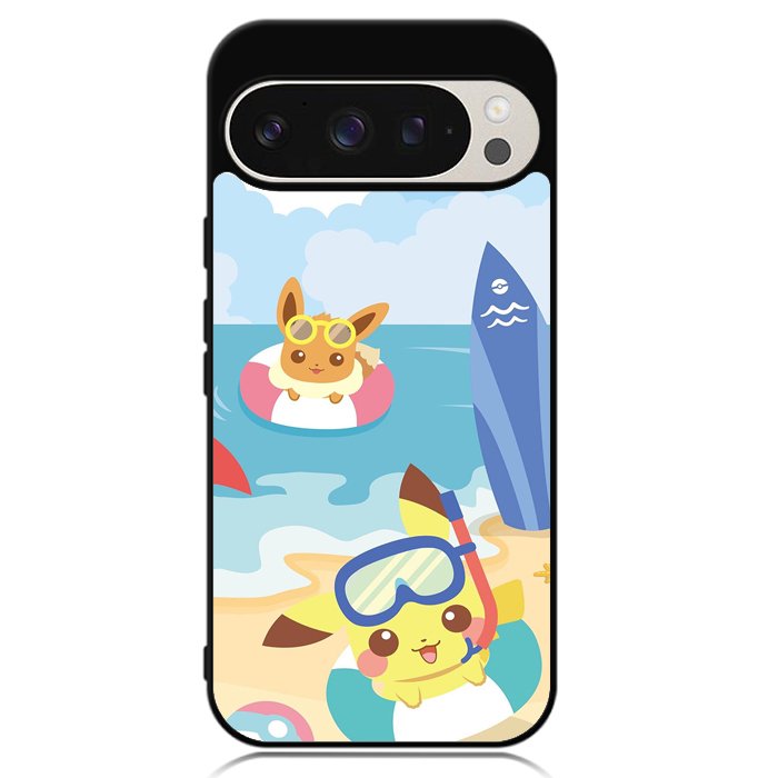Pikachu Eevee Pokemon Google Pixel 9 Pro XL Case