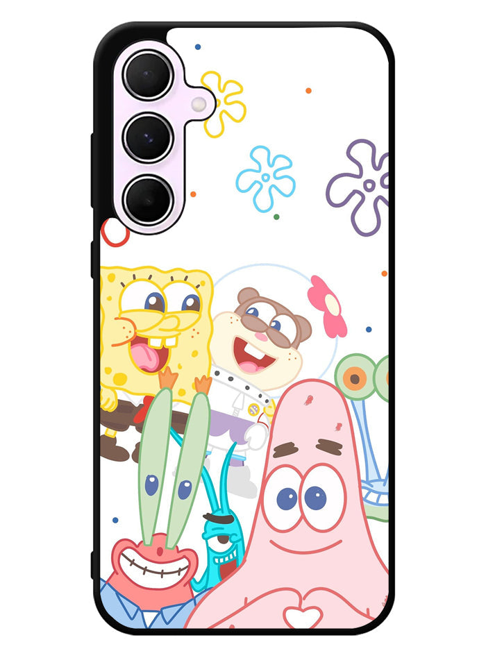 Spongebob Friends Happy Samsung Galaxy A35 5G Case