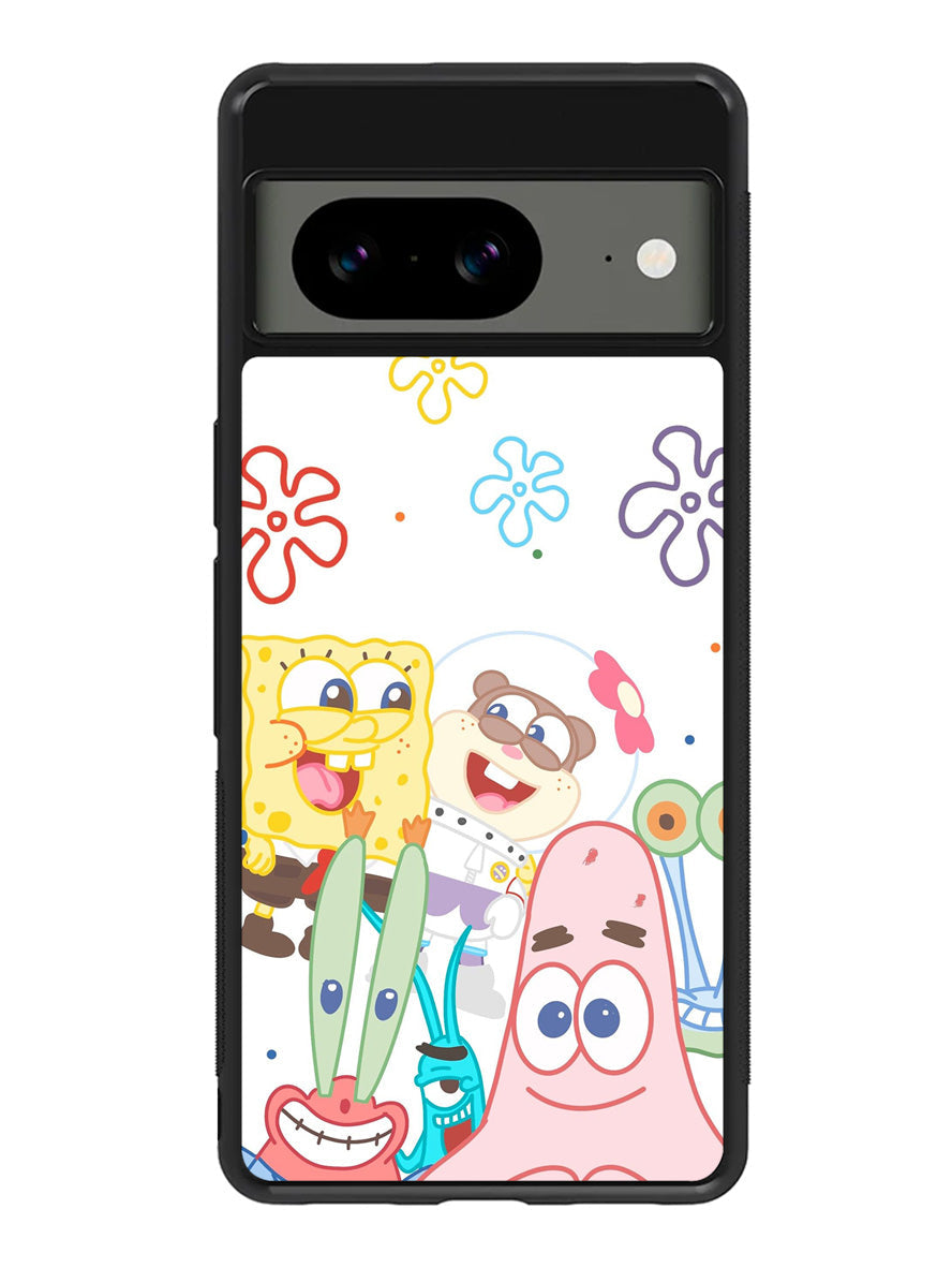 Spongebob Friends Happy Google Pixel 8 Case