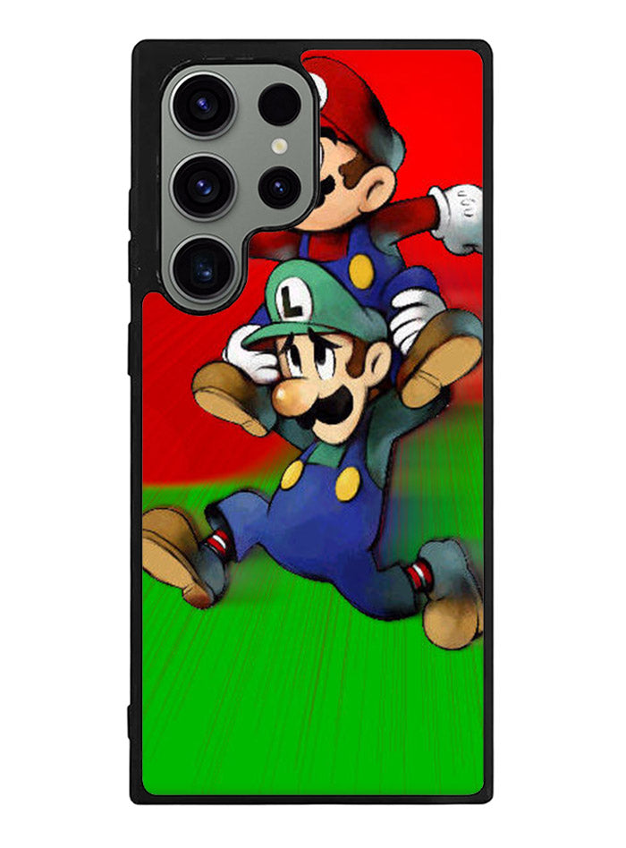 Luigi Mario Cute Cartoon Samsung Galaxy S23 Ultra 5G Case