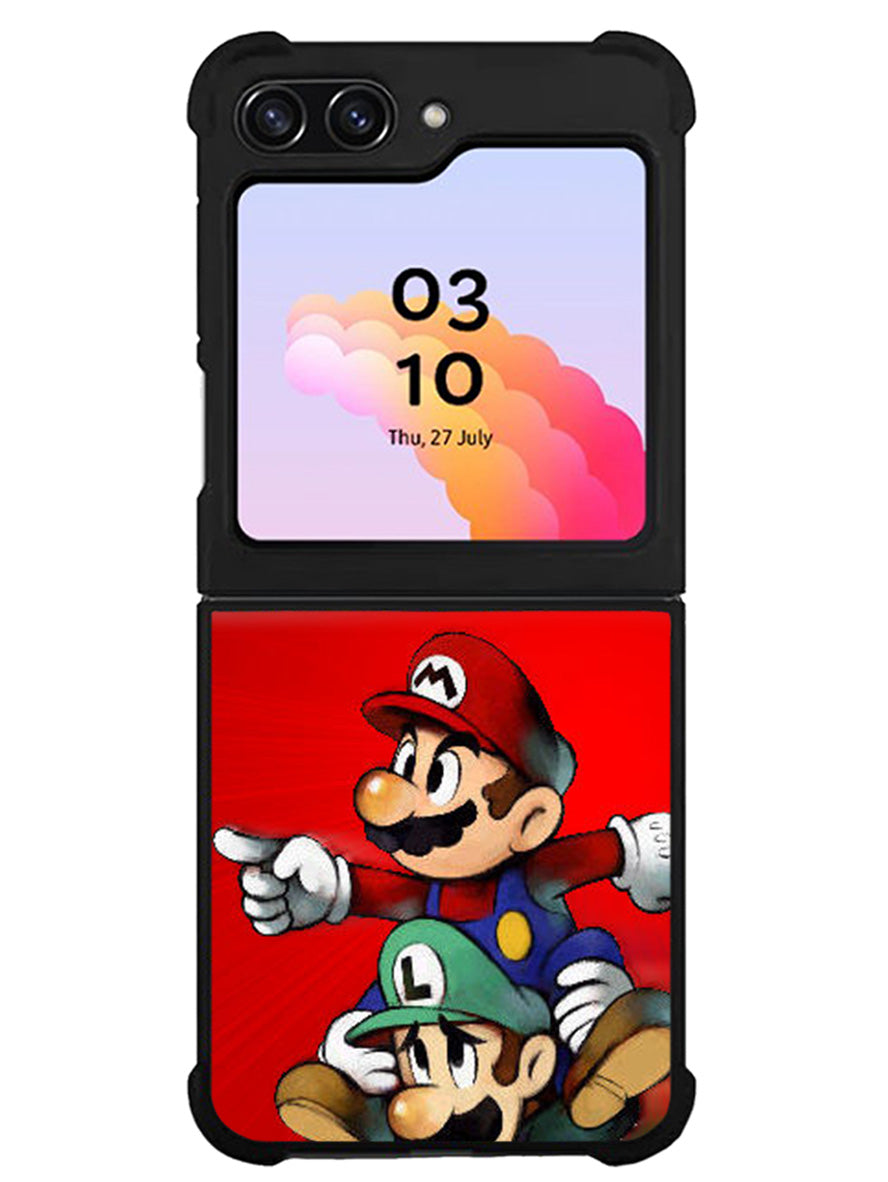 Luigi Mario Cute Cartoon Samsung Galaxy Z Flip 5 5G 2023 Case
