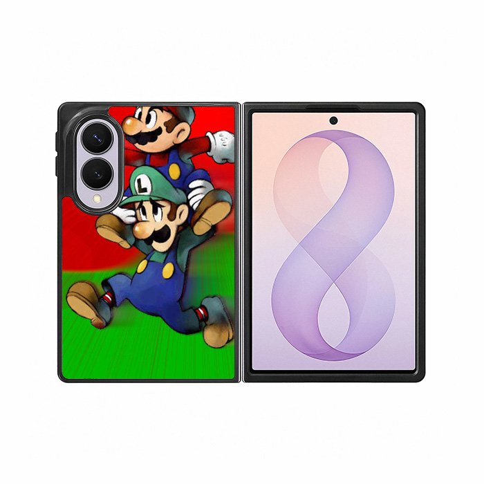 Luigi Mario Cute Cartoon Samsung Galaxy Z Fold 8 Case