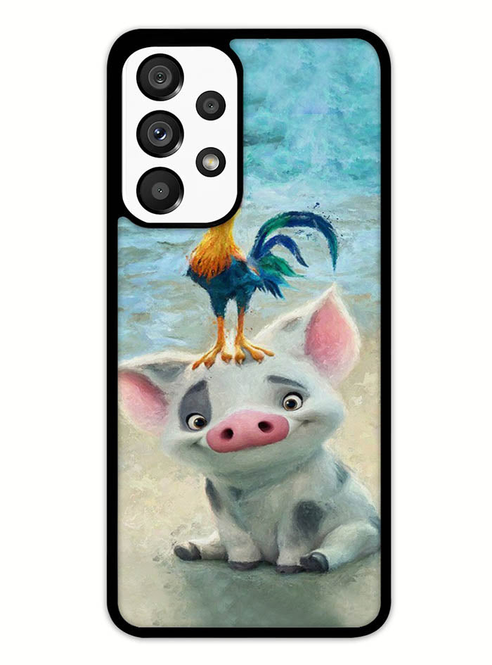Moana Pua Pig Heihei Beach Samsung Galaxy A53 5G Case
