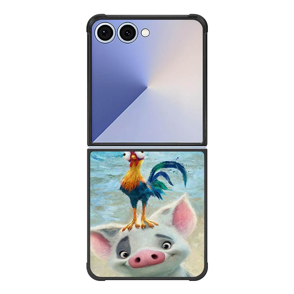 Moana Pua Pig Heihei Beach Samsung Galaxy Z Flip 7 5G Case