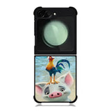 Moana Pua Pig Heihei Beach Samsung Galaxy Z Flip 6 Case