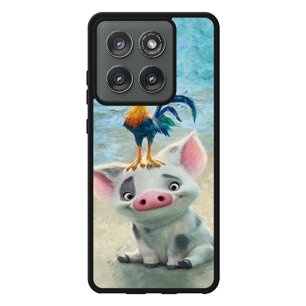 Moana Pua Pig Heihei Beach Motorola Moto Edge 2025 Case