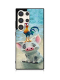 Moana Pua Pig Heihei Beach Samsung Galaxy S24 Ultra 5G Case