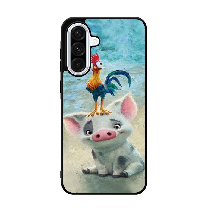 Moana Pua Pig Heihei Beach Samsung Galaxy A36 Case DC6794