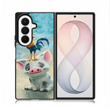 Moana Pua Pig Heihei Beach Samsung Galaxy Z Fold 8 Ultra Case
