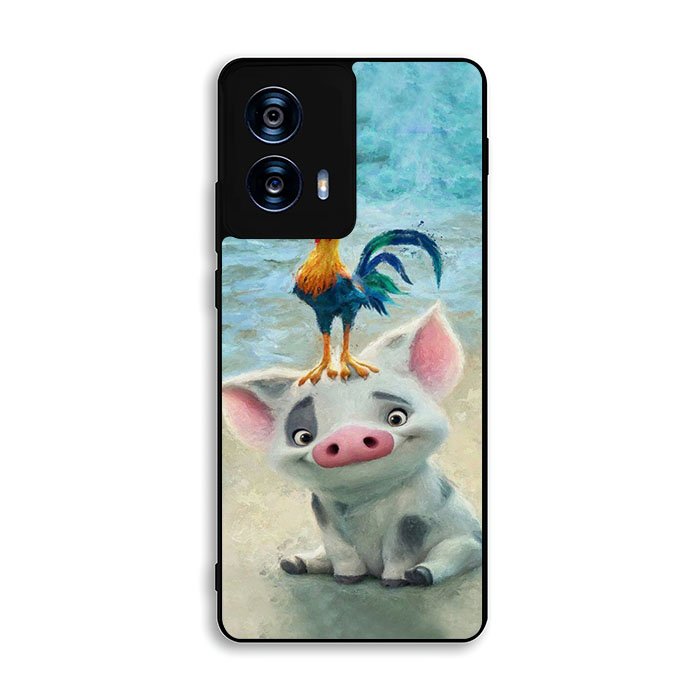 Moana Pua Pig Heihei Beach Motorola Moto G Power 5G 2024 Case DC6794