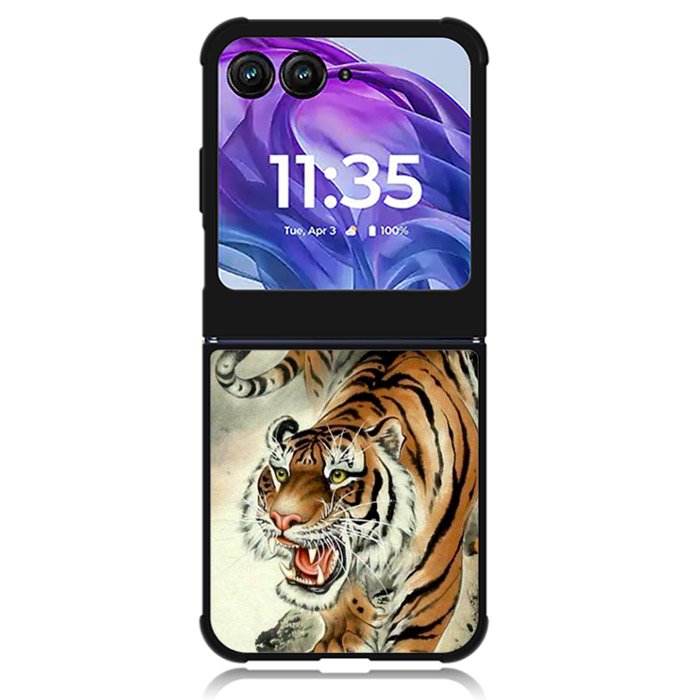 Tiger Japanese Painting Motorola Moto Razr Plus 2024 , Moto Razr+ 2024 Case