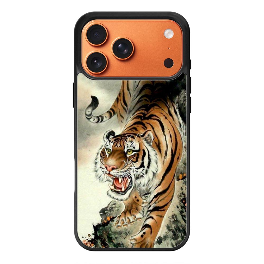 Tiger Japanese Painting iPhone 18 Pro Case