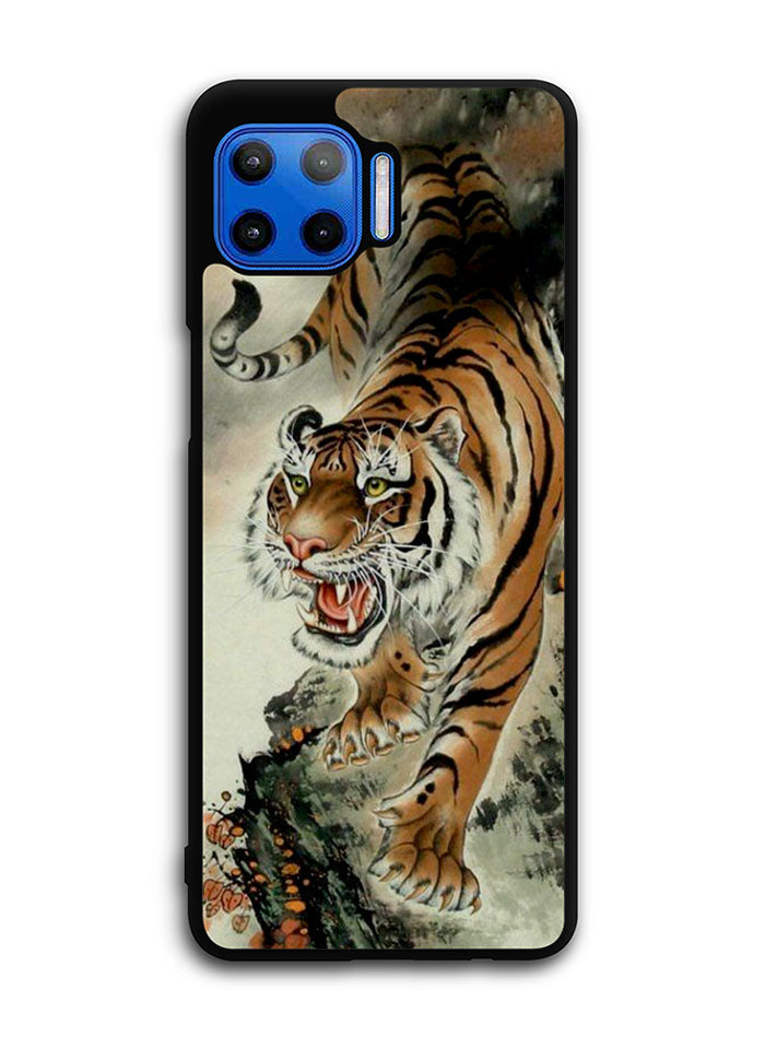Tiger Japanese Painting Motorola Moto One 5G Case , Moto One 5G UW Case , Moto G 5G Plus Case