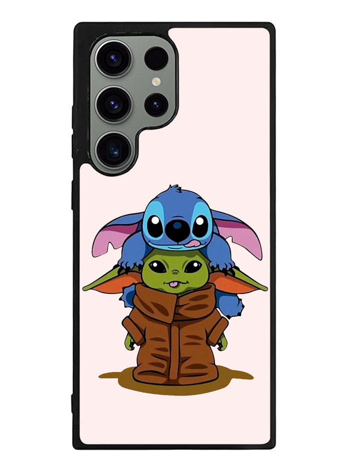 Baby Yoda and Stitch Samsung Galaxy S23 Ultra 5G Case