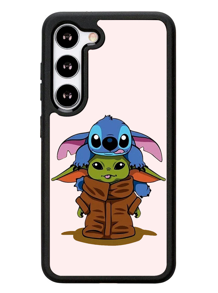 Baby Yoda and Stitch Samsung Galaxy S23 Plus 5G / Samsung Galaxy S23+ 5G Case