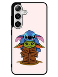 Baby Yoda and Stitch Samsung Galaxy S25 5G Case