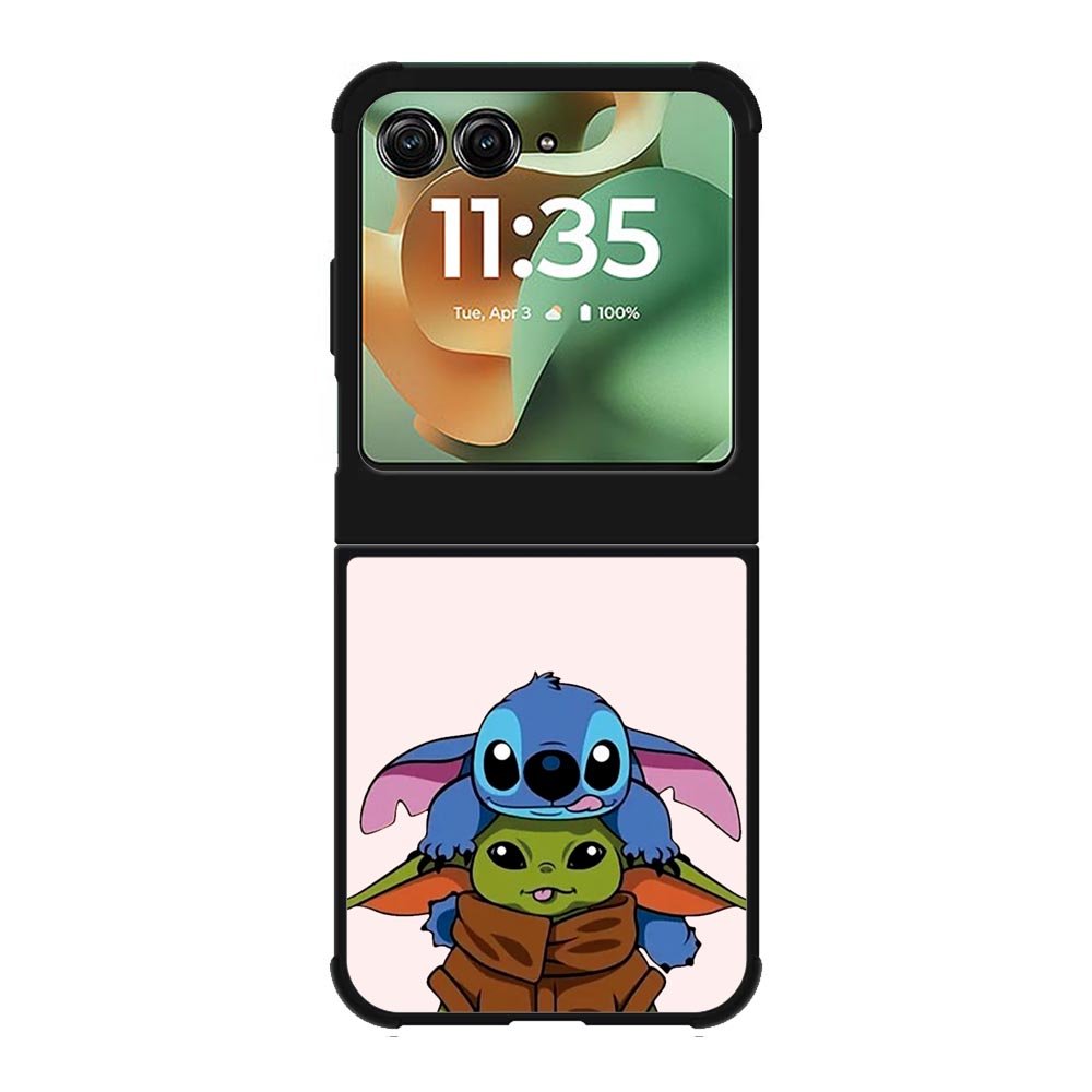 Baby Yoda and Stitch Motorola Moto RAZR 2025 Case