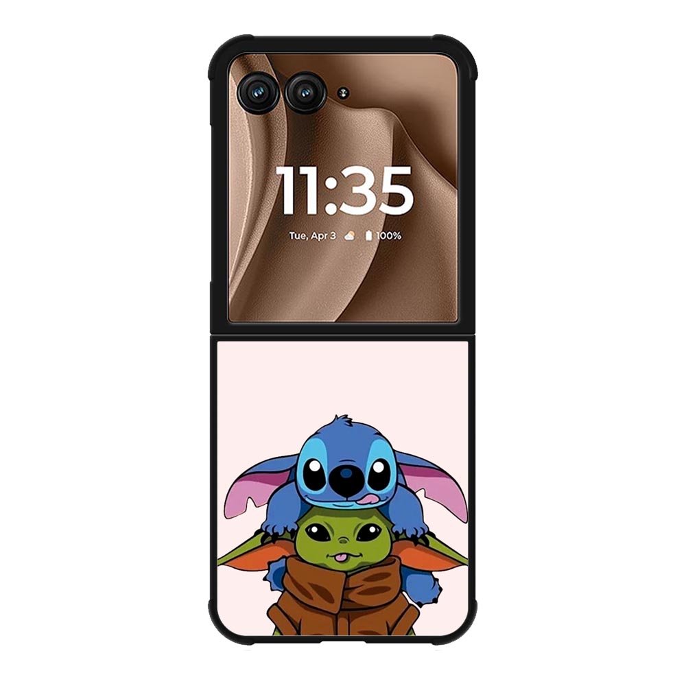 Baby Yoda and Stitch Motorola Moto RAZR Plus 2025 Case
