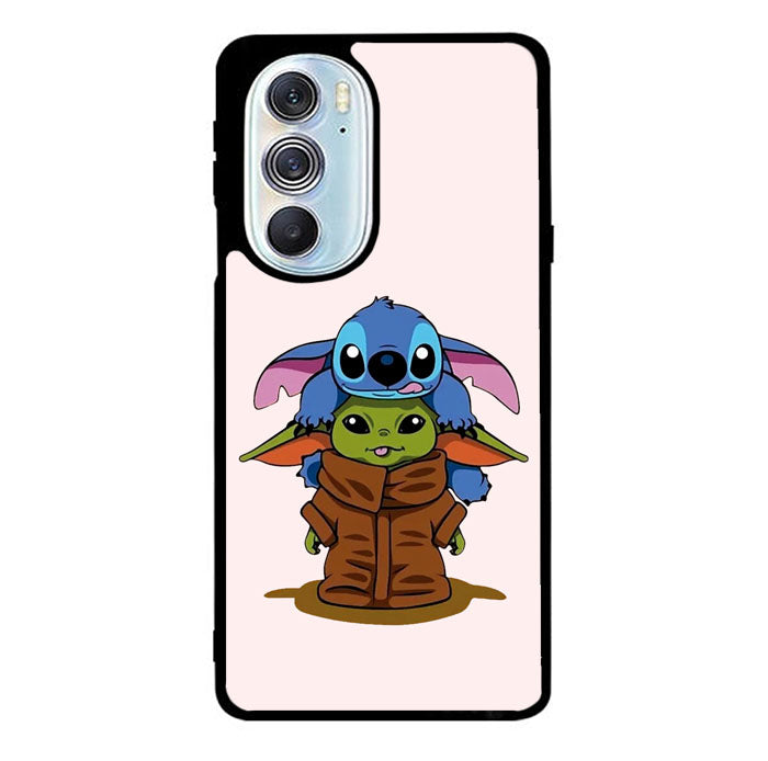 Baby Yoda and Stitch Motorola Moto Edge 2022 Case