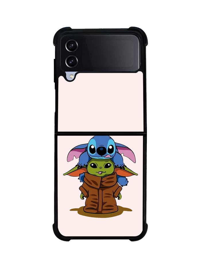 Baby Yoda and Stitch Samsung Galaxy Z Flip 4 5G 2022 Case