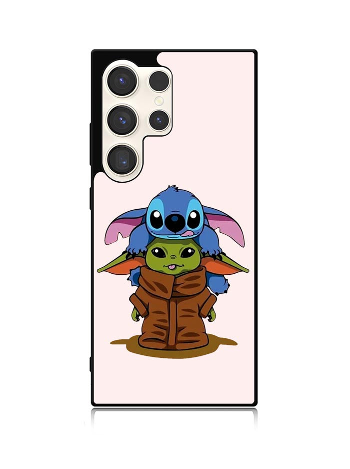 Baby Yoda and Stitch Samsung Galaxy S25 Ultra 5G Case