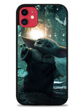 Baby Yoda In The Forest Love Butterfly iPhone 11 Case